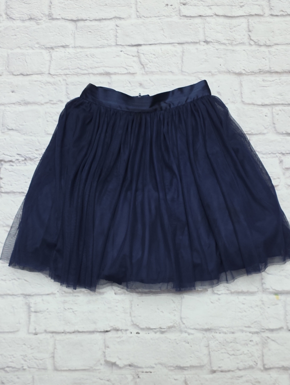 B Darlin Navy Tulle Skater Layered Skirt Sz 1/2 Tutu 23in Waist